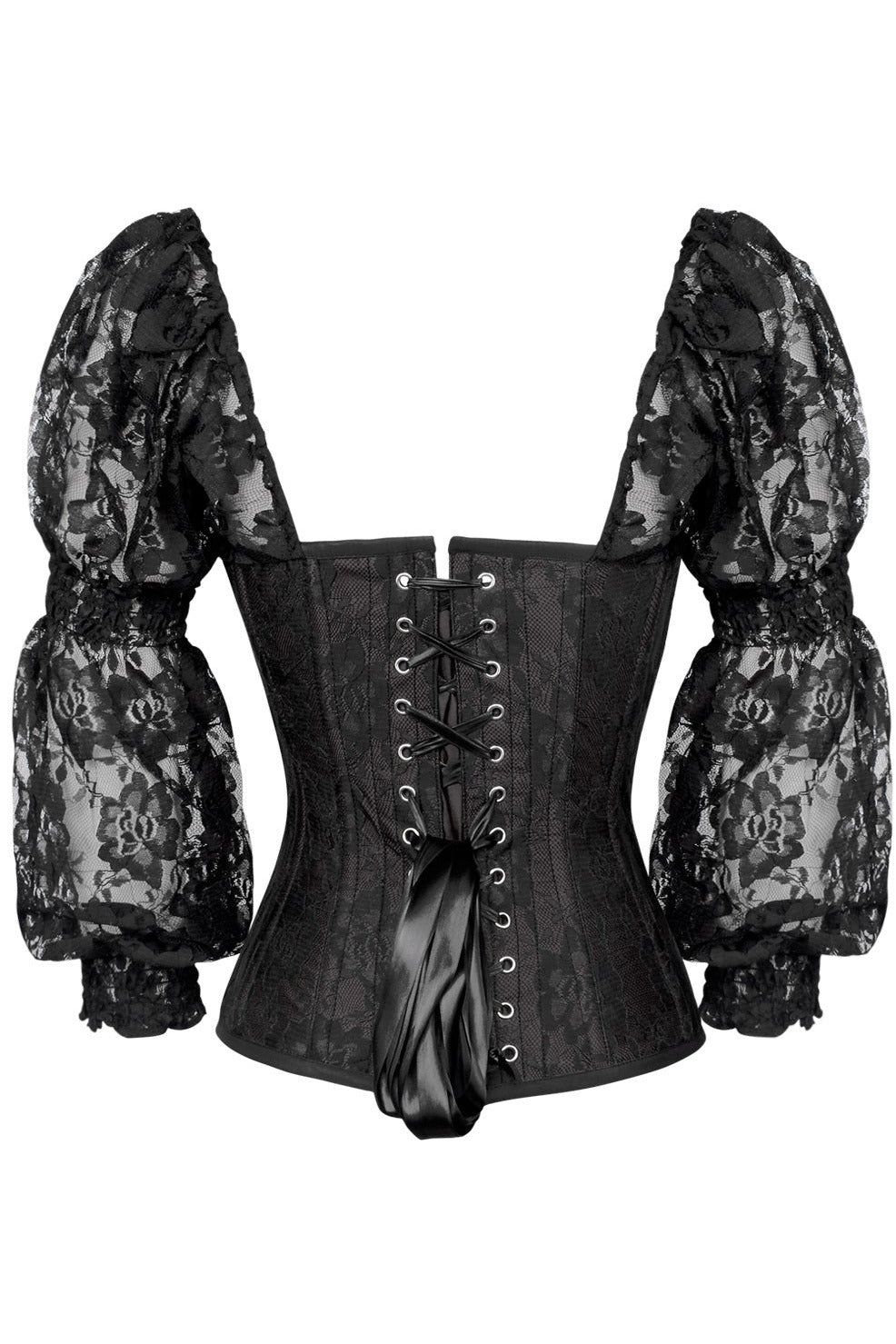 Queen Top Drawer Lace Overlay Steel Boned Corset