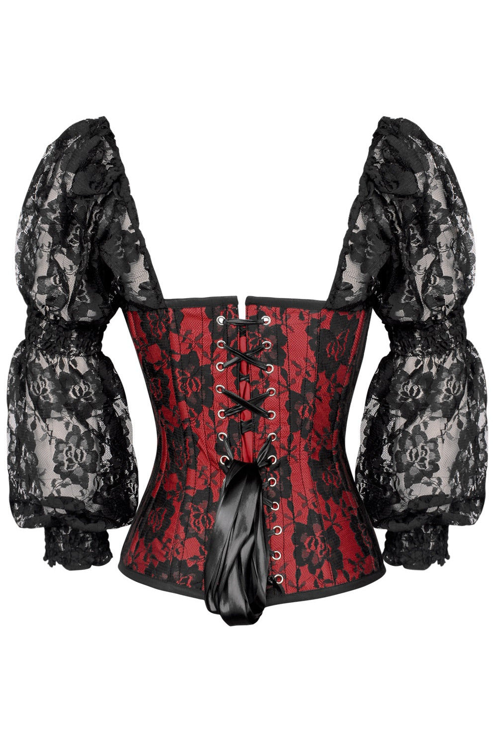 Top Drawer Lace Overlay Steel Boned Corset