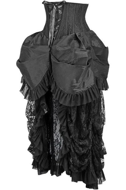 Steel Boned  Lace Victorian Bustle Underbust Dress