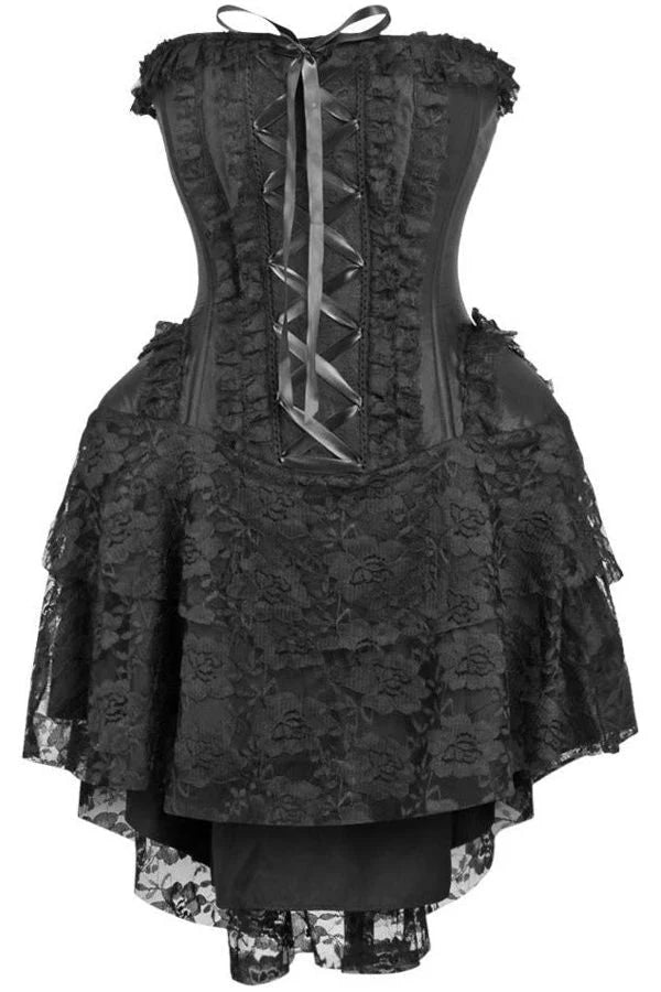 Strapless Lace Victorian Corset Dress