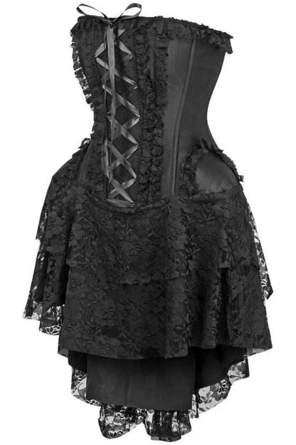 Strapless Lace Victorian Corset Dress