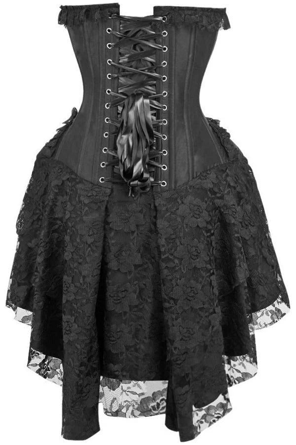 Strapless Lace Victorian Corset Dress