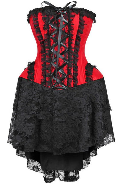 Strapless Lace Victorian Corset Dress