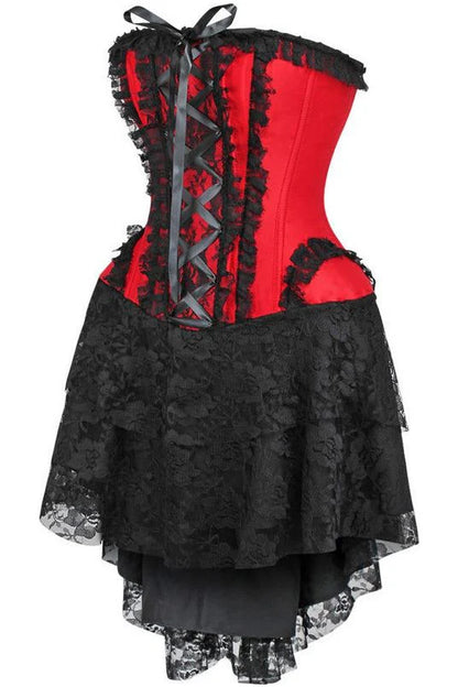 Strapless Lace Victorian Corset Dress