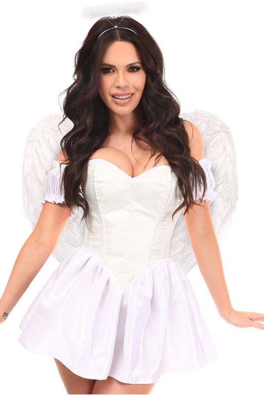 3 PC Brocade Angel Corset Costume