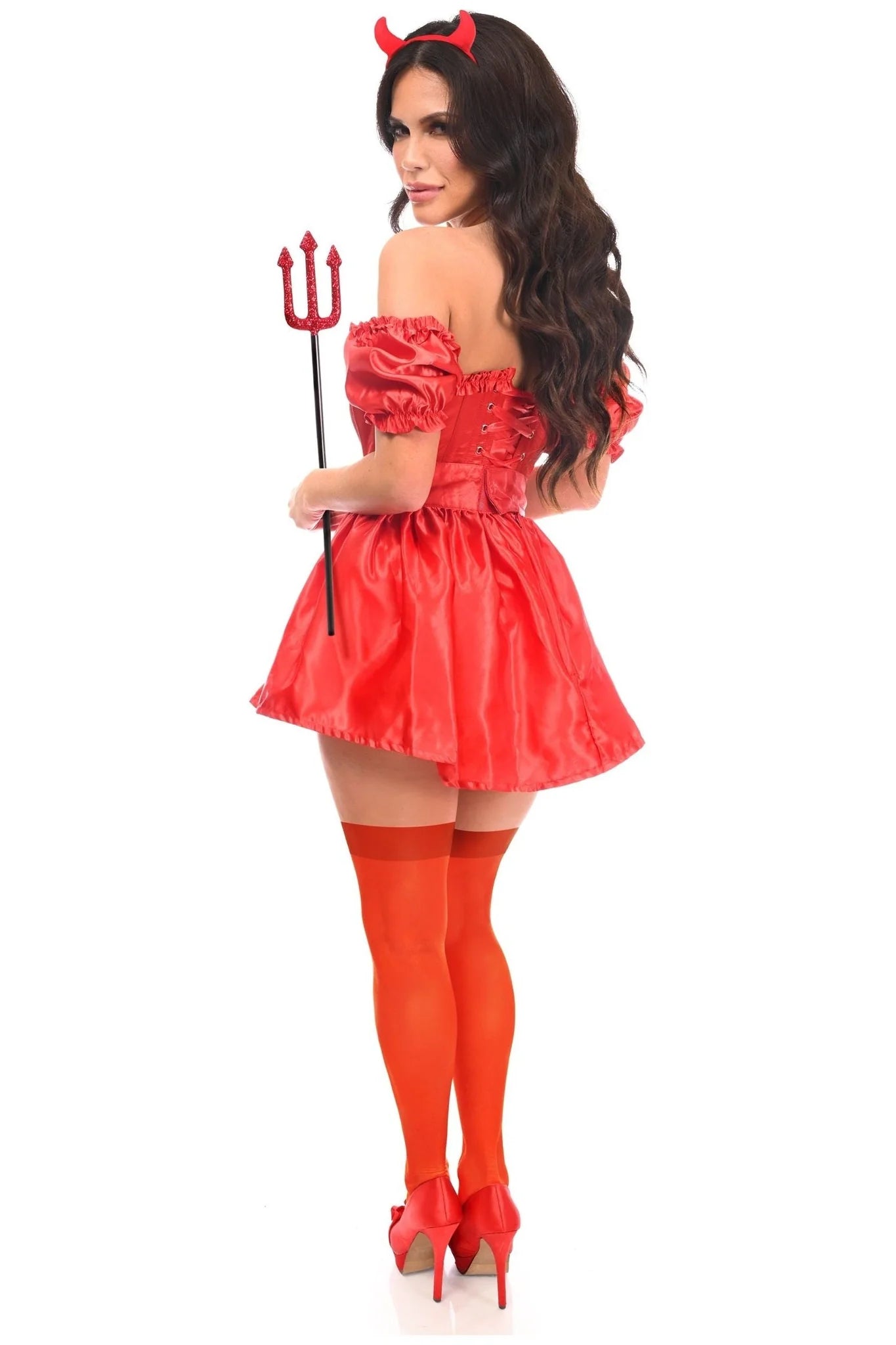 Top Drawer 4 PC Sexy Devil Corset Costume