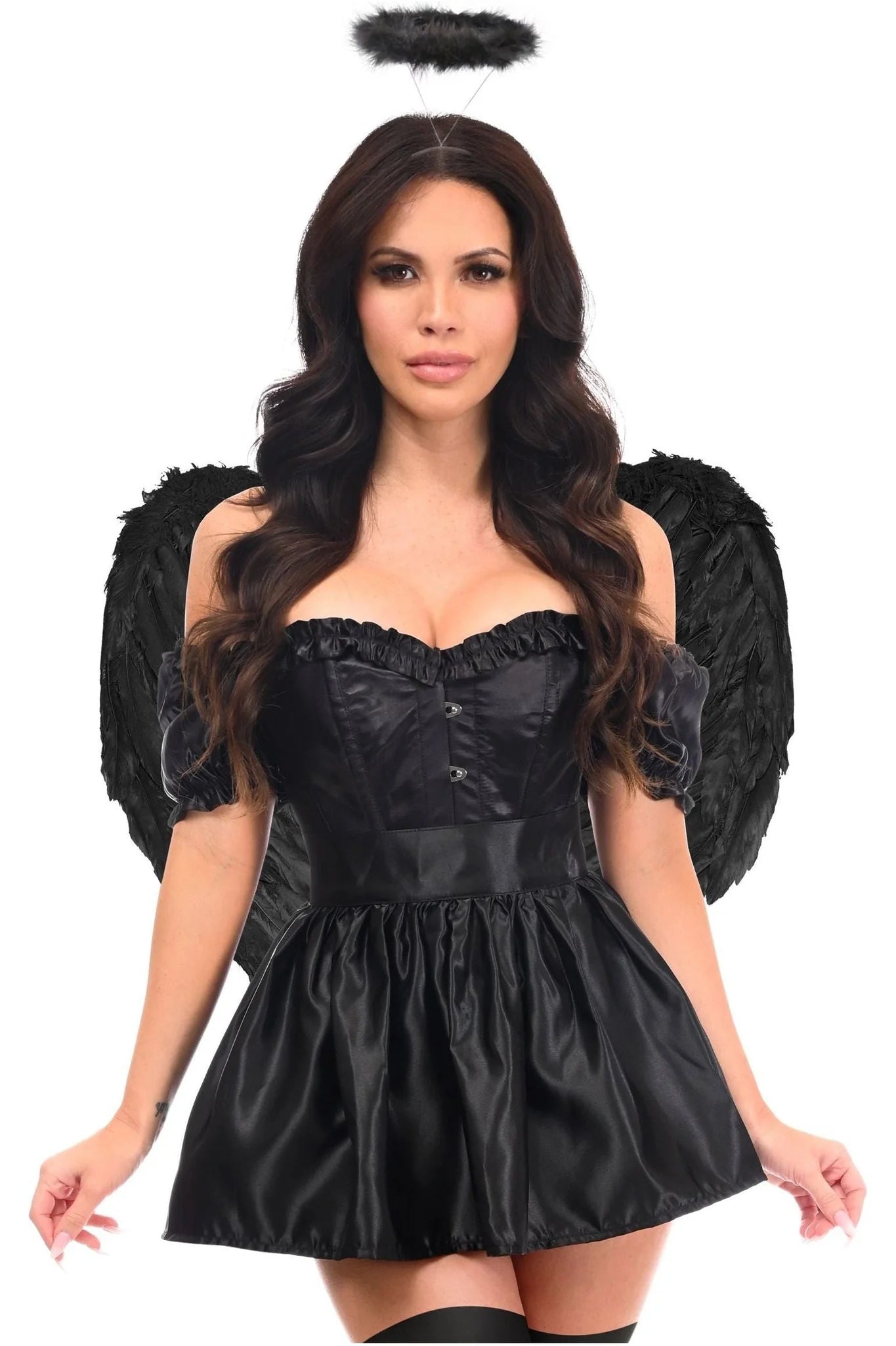 Top Drawer 4 PC Dark Angel Corset Costume