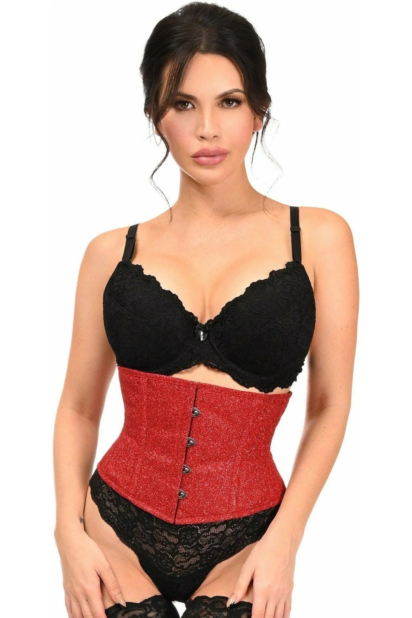 Cherry Bomb Glitter Waist Corset