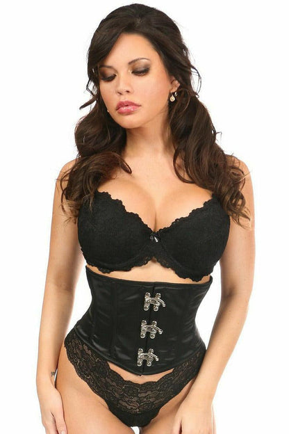 Queen Size Top Drawer Clasp Satin Waist Cincher