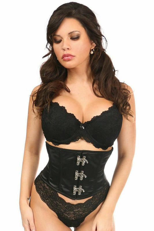 Queen Size Top Drawer Clasp Satin Waist Cincher