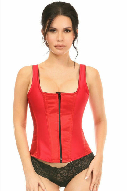 Queen Size Lavish Satin Steel Bone Corset Top