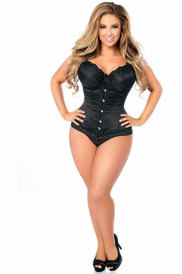 Queen Size Top Drawer Busk Satin Underbust Corset