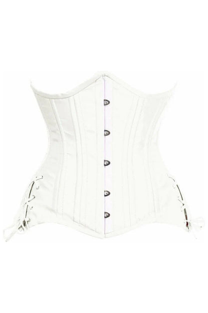 Satin Double Steel Boned Lace-Up Side Corset