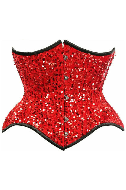 Sequined Curvy Underbust Corset