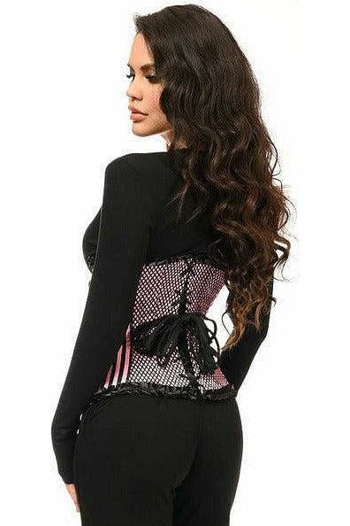 Queen Top Drawer Burlesque Satin Underbust Steel Boned Corset