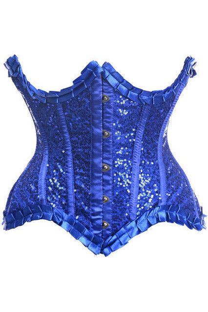 Top Drawer Sequined Underbust Steel Boned Corset