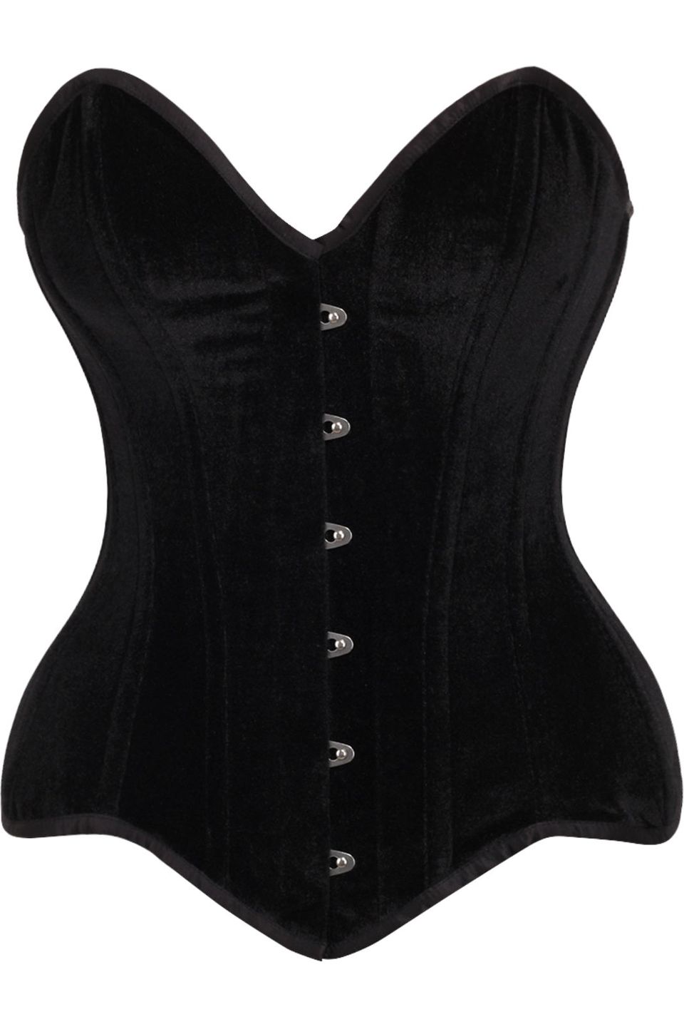 Top Drawer Velvet Steel Boned Corset