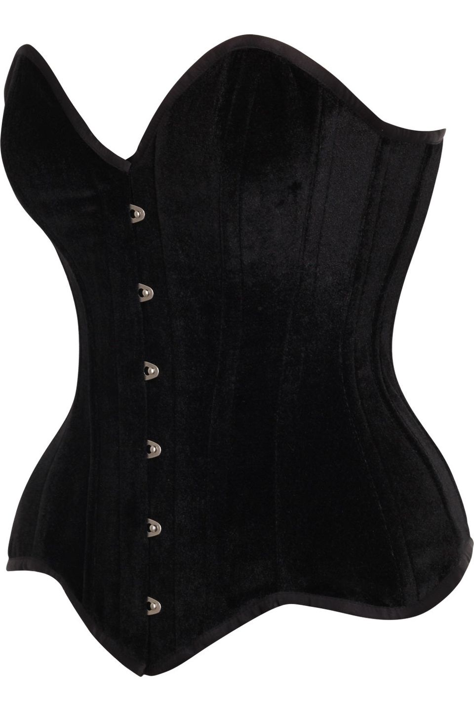 Top Drawer Velvet Steel Boned Corset