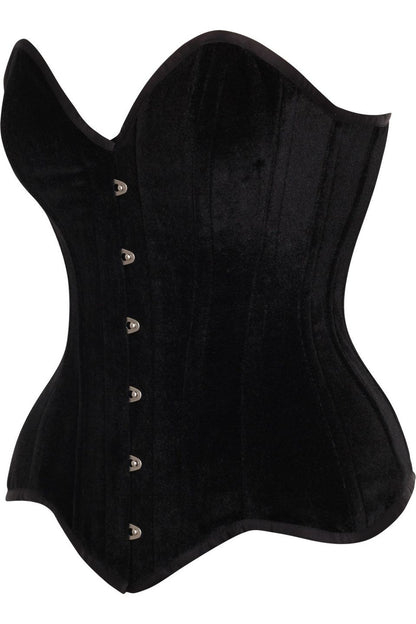 Queen Top Drawer Velvet Steel Boned Corset