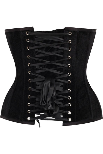 Queen Top Drawer Velvet Steel Boned Corset