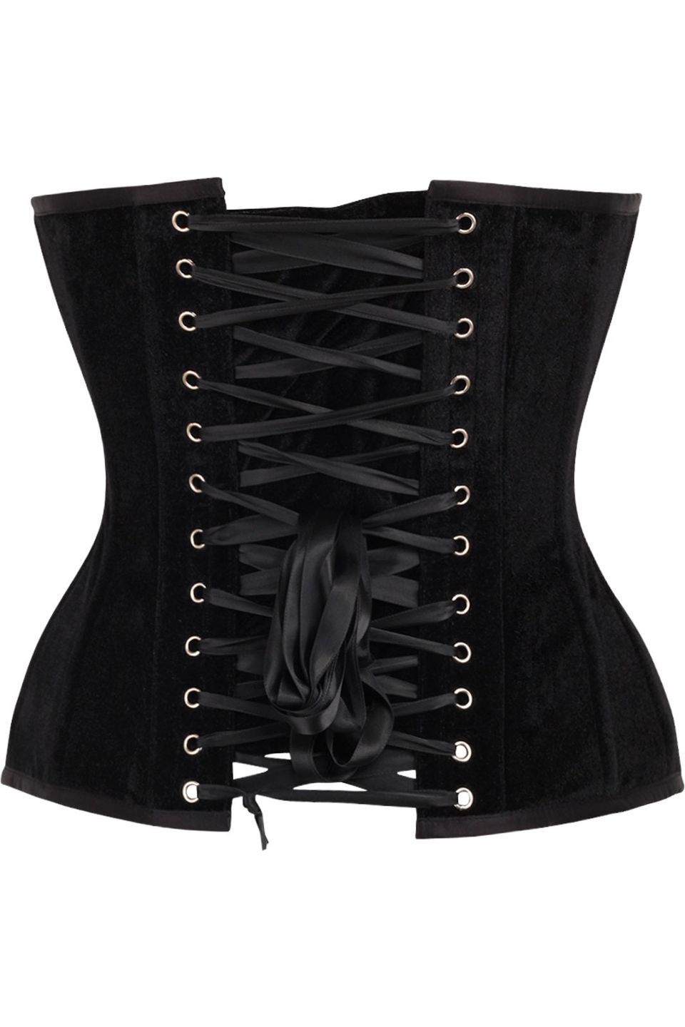 Top Drawer Velvet Steel Boned Corset