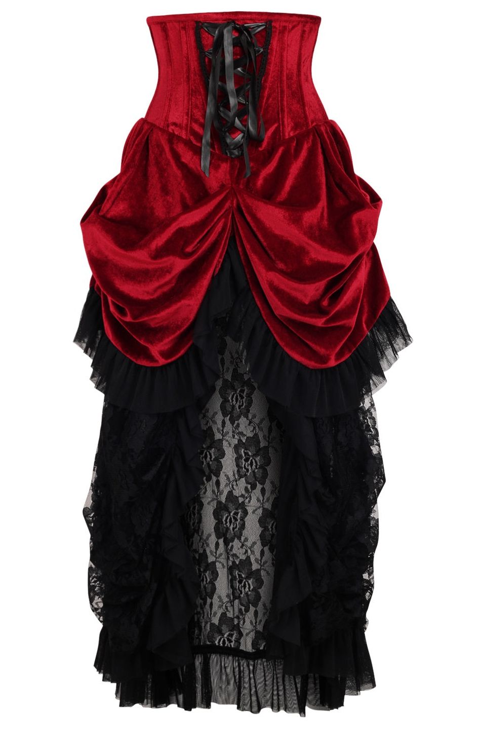 Top Drawer Victorian Velvet Waist Corset Dress