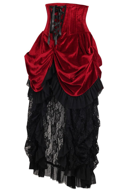 Top Drawer Victorian Velvet Waist Corset Dress