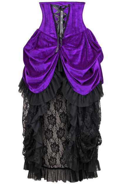 Top Drawer Victorian Velvet Waist Corset Dress