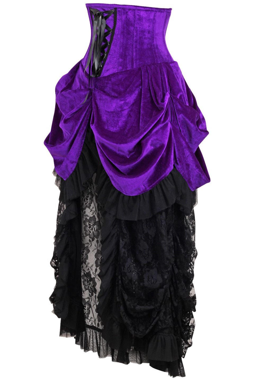 Top Drawer Victorian Velvet Waist Corset Dress