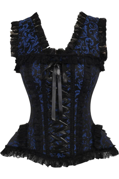 Top Drawer Swirl Brocade Steel Boned Corset