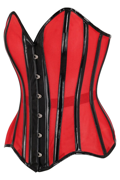 Queen Top Drawer Net & Patent Steel Boned Corset