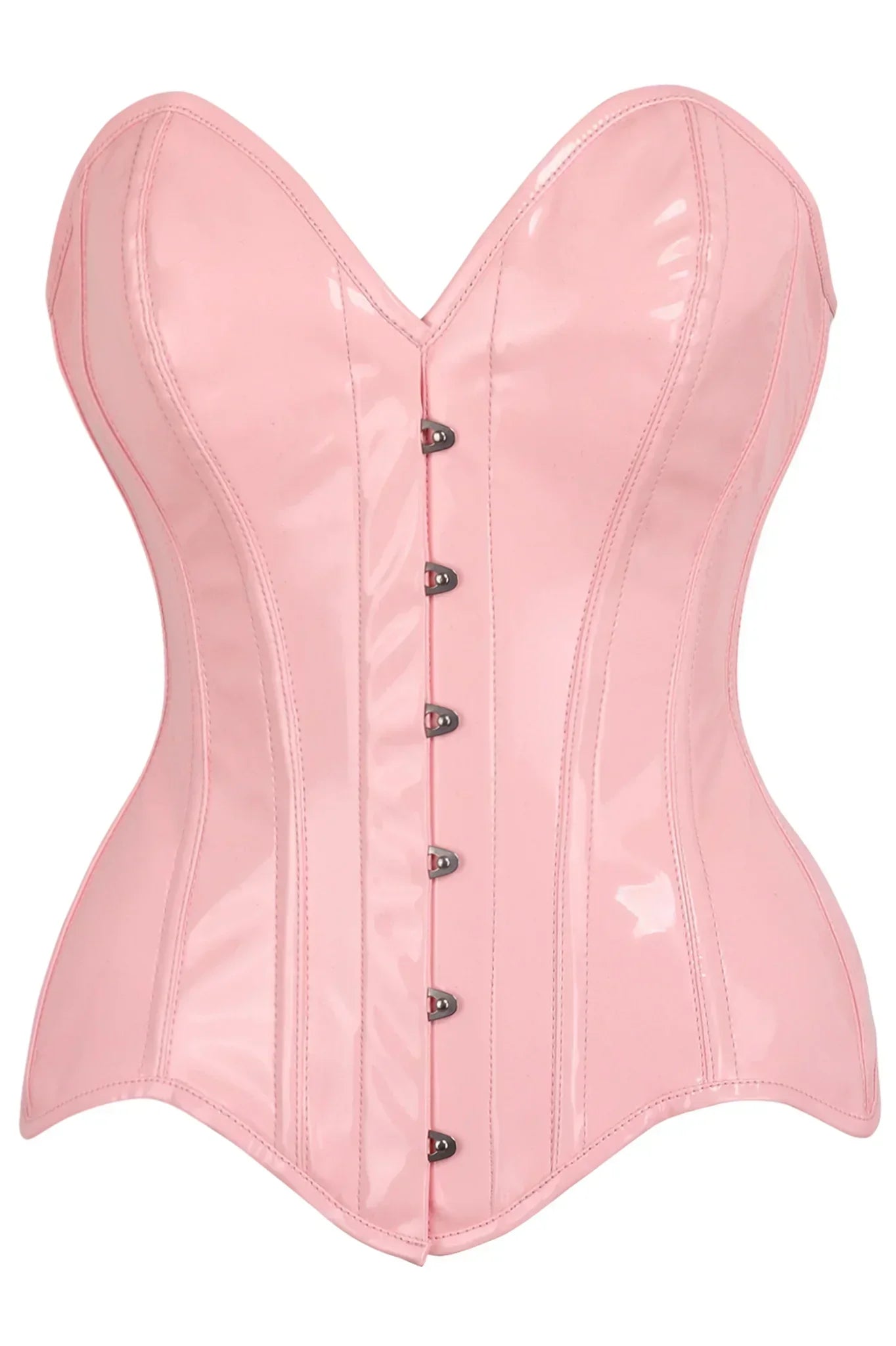 Queen Top Drawer Patent Steel Boned Corset