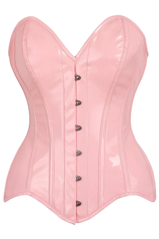 Queen Top Drawer Patent Steel Boned Corset