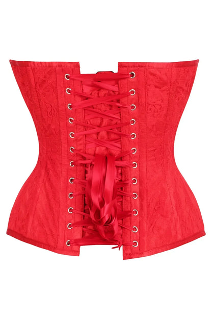 Queen Top Drawer Lace Overlay Steel Boned Corset