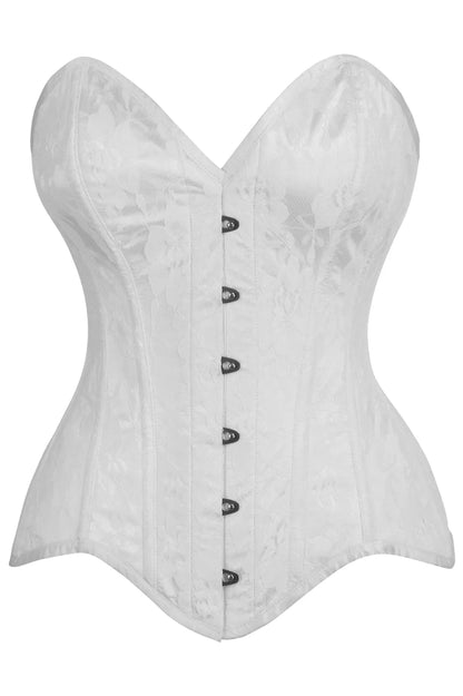 Top Drawer Lace Overlay Steel Boned Corset