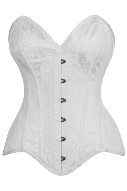 Queen Top Drawer Lace Overlay Steel Boned Corset