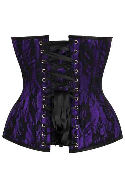 Top Drawer Lace Overlay Steel Boned Corset