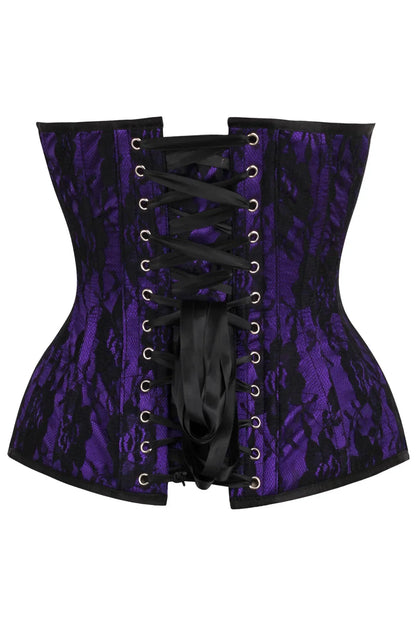 Queen Top Drawer Lace Overlay Steel Boned Corset