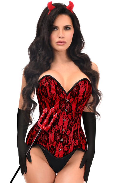 Top Drawer 4 PC Premium Devil Corset Costume