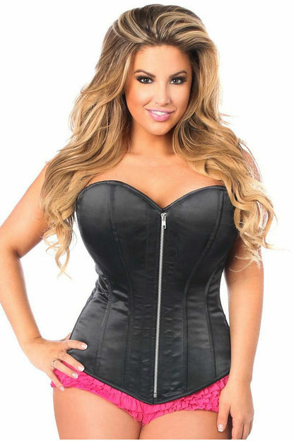 Queen Size Top Drawer Satin Corset Top