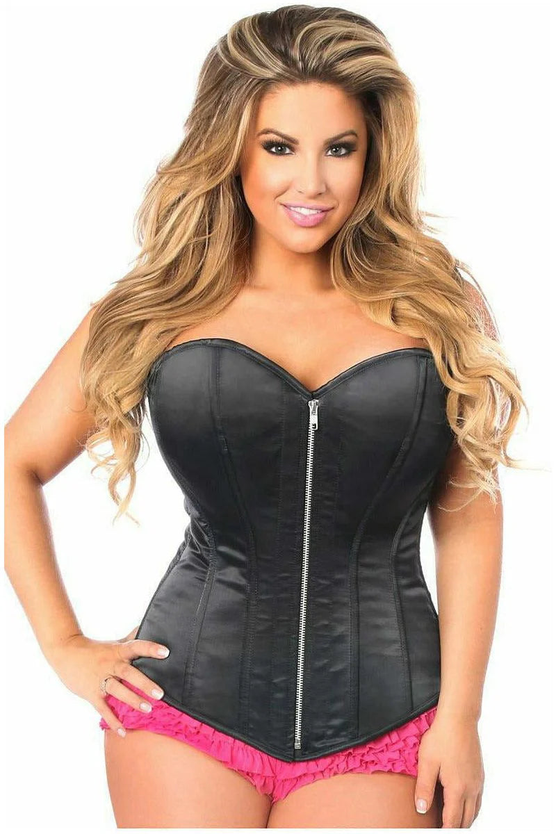 Queen Top Drawer Satin Steel Boned Corset