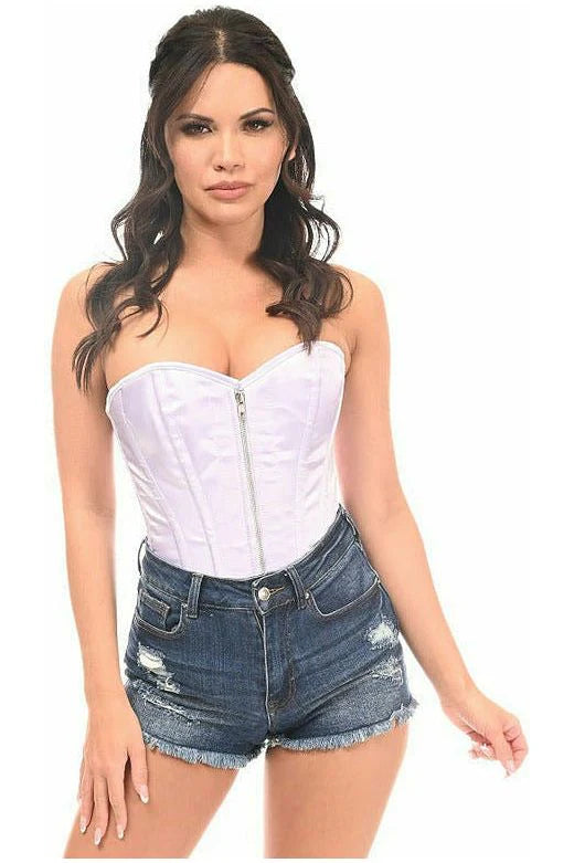 Queen Top Drawer Satin Steel Boned Corset