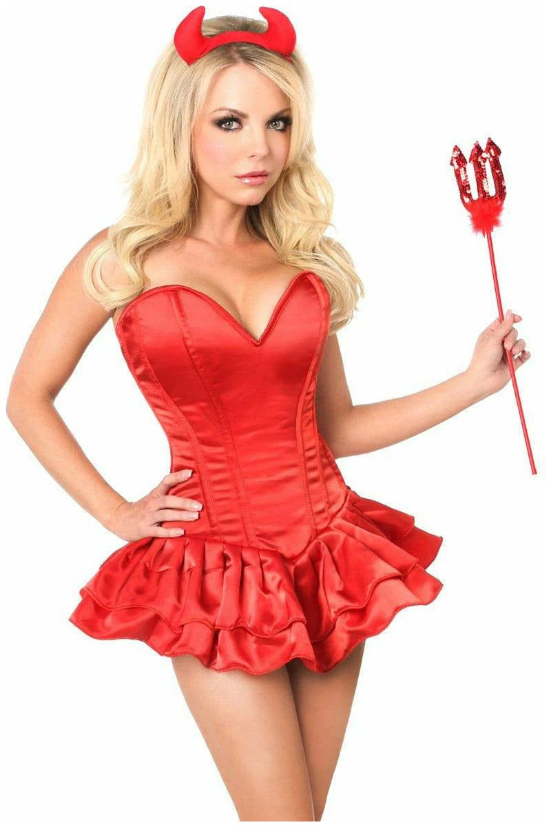 Top Drawer Delicious Devil Corset Dress Costume