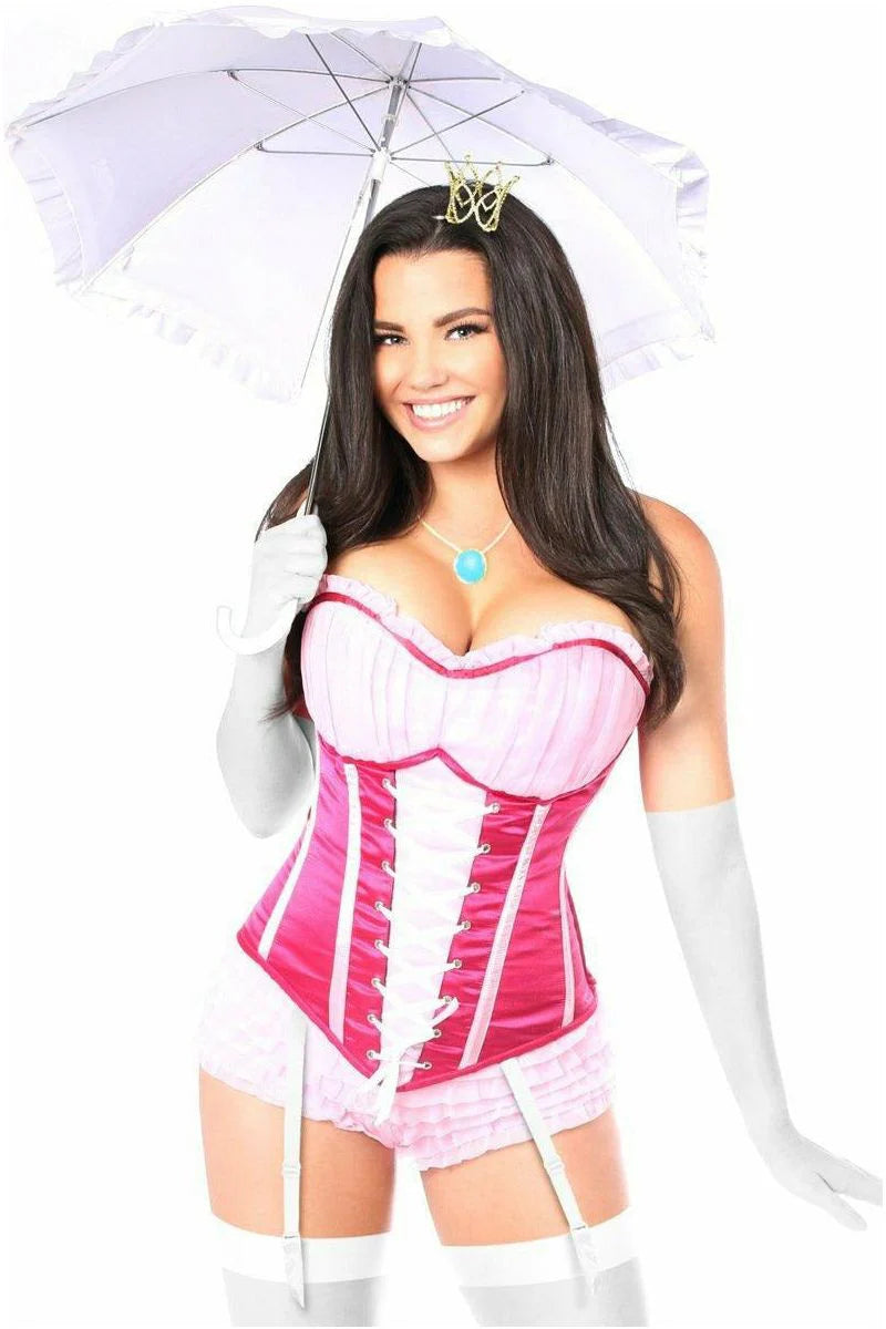 Top Drawer 6 PC Sexy Pink Princess Corset Costume