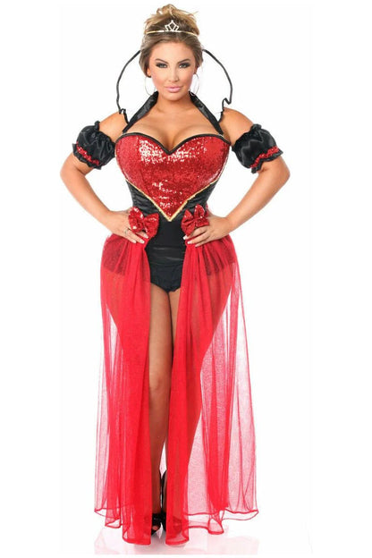 Top Drawer 6 PC Sexy Fairytale Red Queen Costume