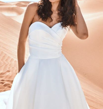 Strapless Organza Wedding Gown All Sizes/Colors