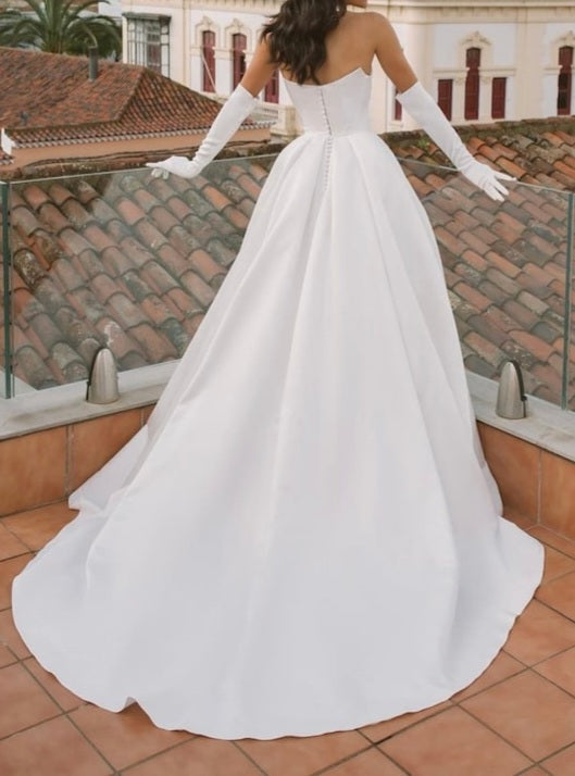 Yasmine Satin Convertible Wedding Gown All Sizes/Colors