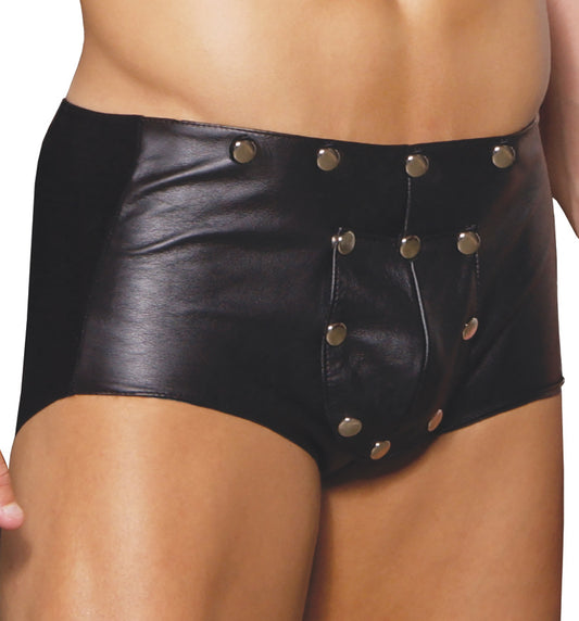 Leather Nail Head Boxer Brief