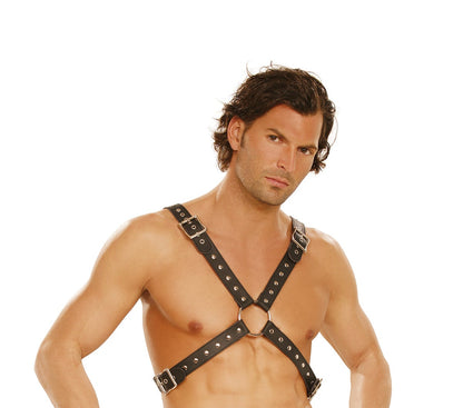 Men's Leather Studded Harness