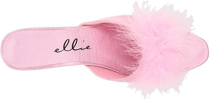 Phoebe 2.5" Satin/Marabou Glamour Slippers